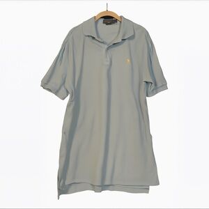 Men's logo Polo Light Blue Ralph Lauren Shirt Size L short sleeves spring summer